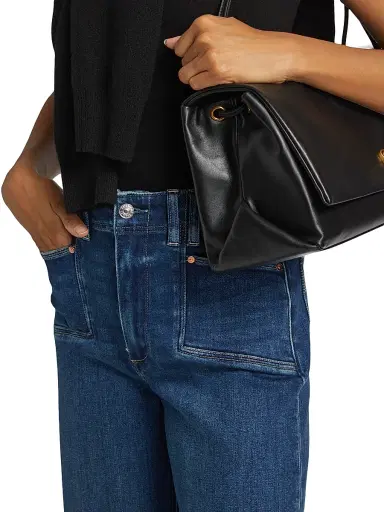 Paige Women's Anessa Crop Wide-Leg Jeans - Amoroso | Thumbnail 6 Paige Women's Anessa Crop Wide-Leg Jeans - Amoroso | Thumbnail 6