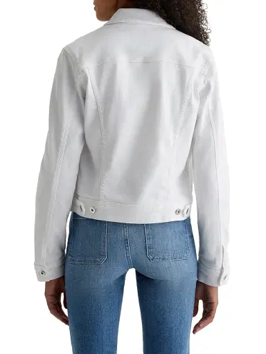 AG Jeans Women's Robyn Trucker Jacket - White - Size XS | Thumbnail 5