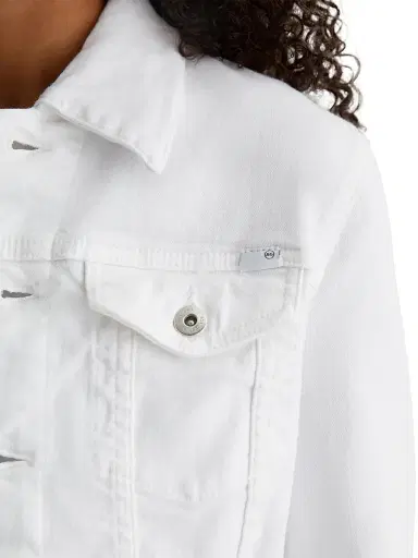AG Jeans Women's Robyn Trucker Jacket - White - Size XS | Thumbnail 7