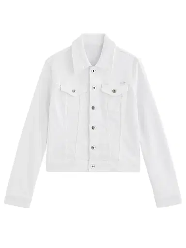 AG Jeans Women's Robyn Trucker Jacket - White - Size XS | Thumbnail 1