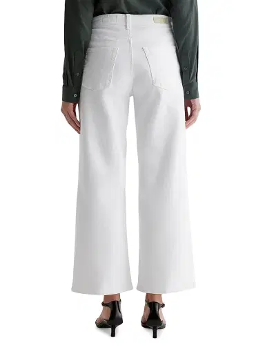AG Jeans Women's Saige Wide-Leg Crop Pants - Gallery White - Size 31 | Thumbnail 5 AG Jeans Women's Saige Wide-Leg Crop Pants - Gallery White - Size 31 | Thumbnail 5