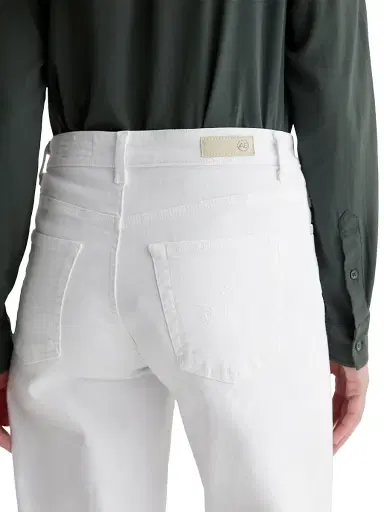AG Jeans Women's Saige Wide-Leg Crop Pants - Gallery White - Size 31 | Thumbnail 7 AG Jeans Women's Saige Wide-Leg Crop Pants - Gallery White - Size 31 | Thumbnail 7