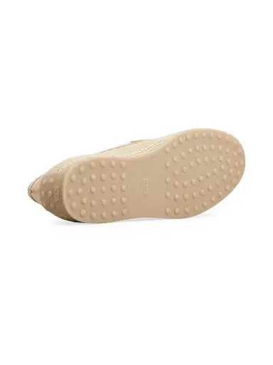 Tod's Men's Monogrammed Suede Slip-On Loafers - Naturale Chiaro - Size 12 | Thumbnail 4