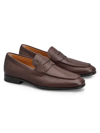 Tod's Men's Logo-Detailed Leather Loafers - Castagna - Size 13 | Thumbnail 2 Tod's Men's Logo-Detailed Leather Loafers - Castagna - Size 13 | Thumbnail 2