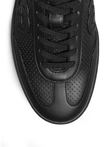 Gucci Men's G74 Retro Leather Sneakers - Black - Size 12 | Thumbnail 5 Gucci Men's G74 Retro Leather Sneakers - Black - Size 12 | Thumbnail 5