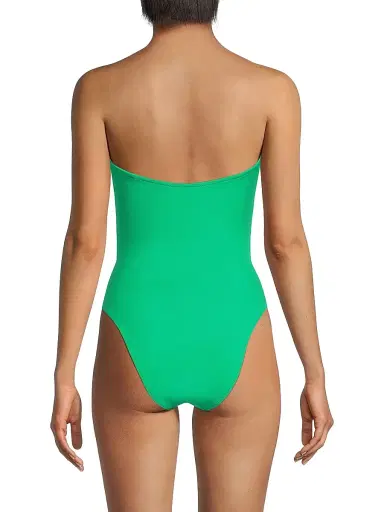 Ramy Brook Women's Ezra Strapless One-Piece Swimsuit - Palm Green | Thumbnail 5