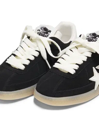 AMIRI Women's Pacific Star Leather Low-Top Sneakers - Black - Size 5 | Thumbnail 2