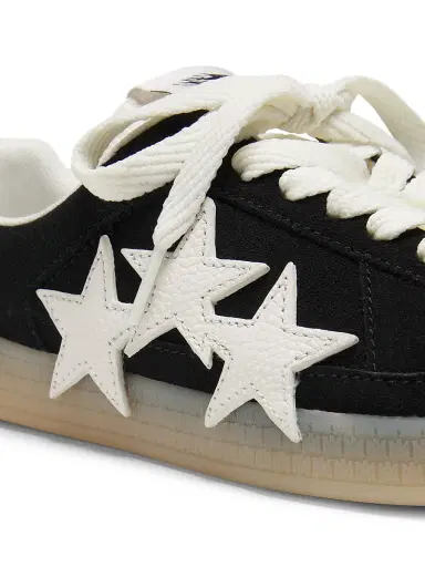 AMIRI Women's Pacific Star Leather Low-Top Sneakers - Black - Size 5 | Thumbnail 5