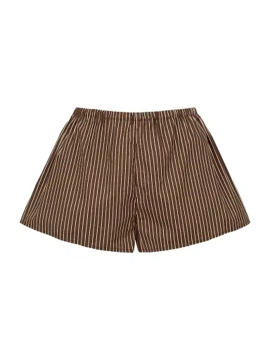 Staud Women's Paddle Striped Stretch Cotton Shorts | Thumbnail 1