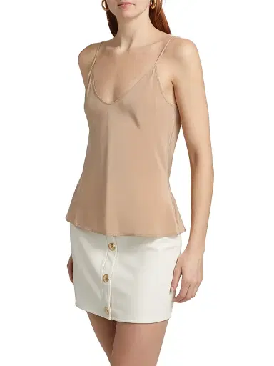 L'Agence Women's Lexi Silk Camisole Top | Thumbnail 4