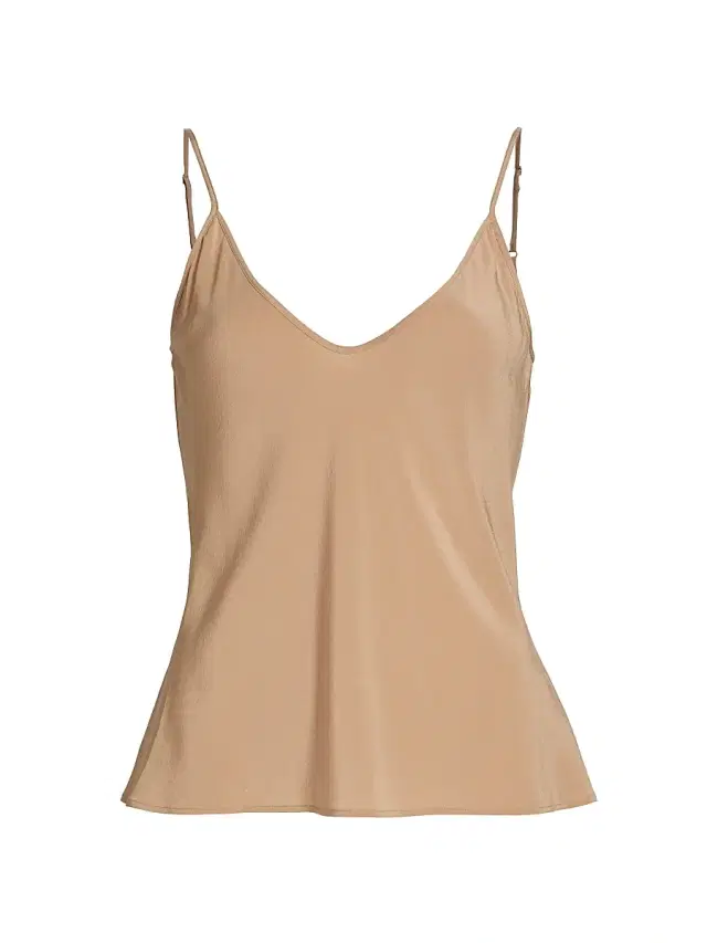 L'AGENCE Women's Lexi Silk Camisole Top - Cappuccino