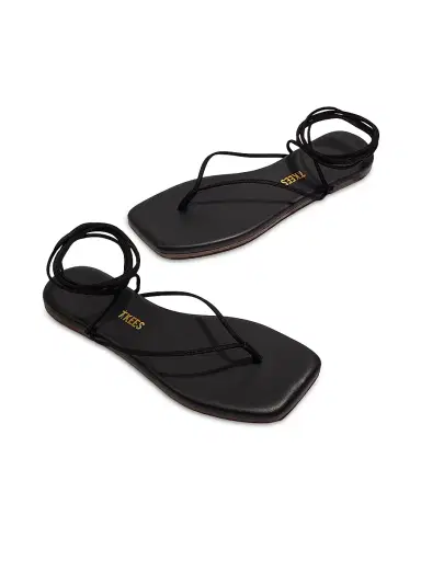 Tkees Women's Lilu Leather Square Toe Sandals - Sable | Thumbnail 3