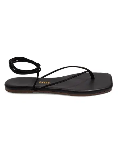 Tkees Women's Lilu Leather Square Toe Sandals - Sable | Thumbnail 1