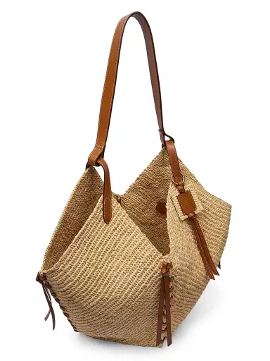 Isabel Marant Women's Tampa Raffia & Leather Tote Bag | Thumbnail 3 Isabel Marant Women's Tampa Raffia & Leather Tote Bag | Thumbnail 3
