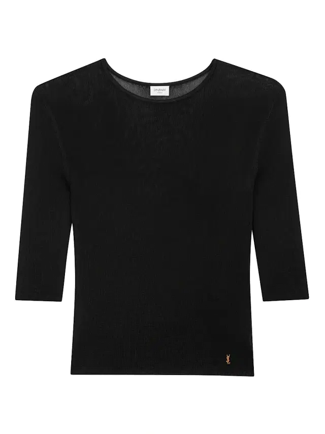 Women's Cassandre Top in Knit - Noir