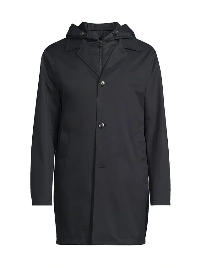 Canali Men's Touch 3-in-1 Hooded Jacket - Dark Blue