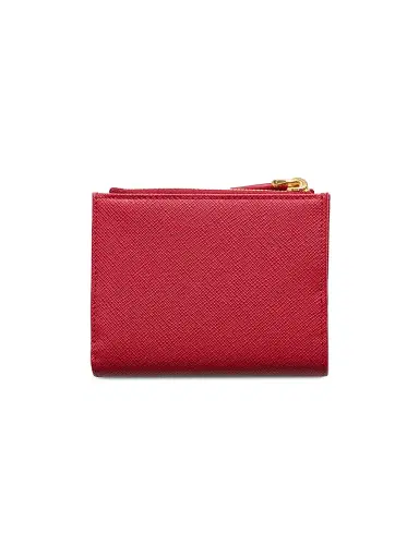 Prada Women's Small Saffiano Leather Wallet - Red | Thumbnail 3
