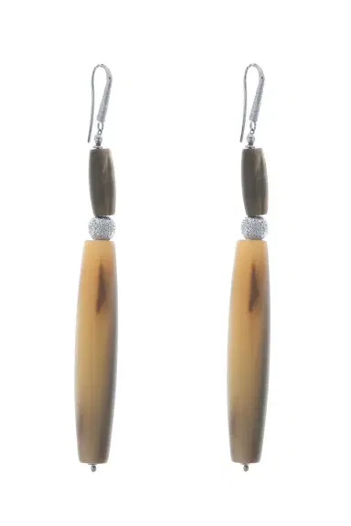 Brunello Cucinelli Horn Drop Earrings | Thumbnail 1