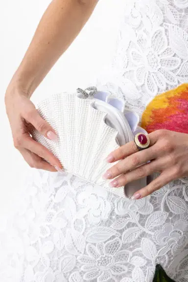 Judith Leiber Origami Fan Bag | Thumbnail 2 Judith Leiber Origami Fan Bag | Thumbnail 2