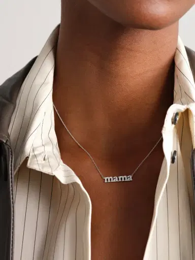 Jennifer Meyer Mama 18-karat White Gold Necklace | Thumbnail 2 Jennifer Meyer Mama 18-karat White Gold Necklace | Thumbnail 2