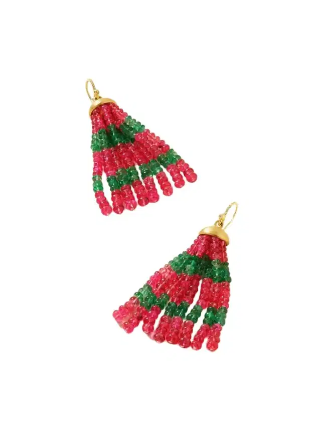 18-karat Gold Multi-stone Earrings