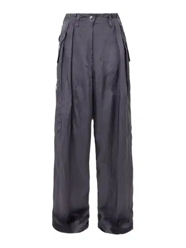 Dries Van Noten Pleated Crinkled Satin-twill Wide-leg Cargo Pants | Thumbnail 1