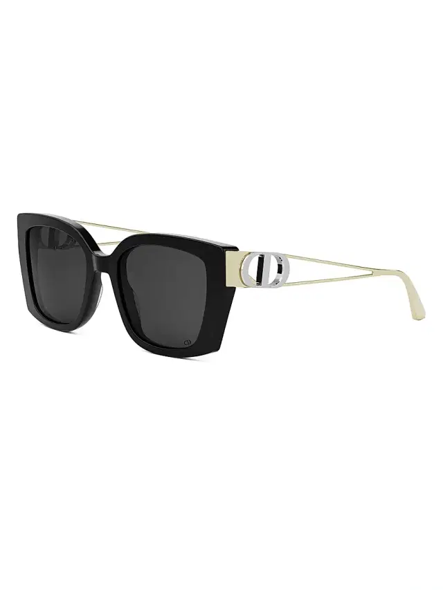 Dior Women's 30Montaigne S13I 53MM Butterfly Sunglasses - Gold Silver Black