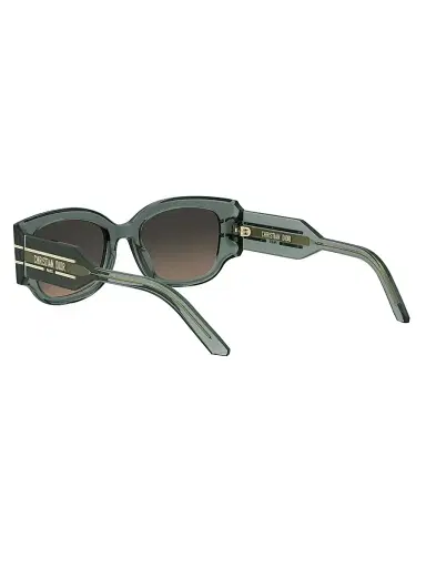Dior Women's Signature S13I 52MM Rectangular Sunglasses - Light Green Grey | Thumbnail 4