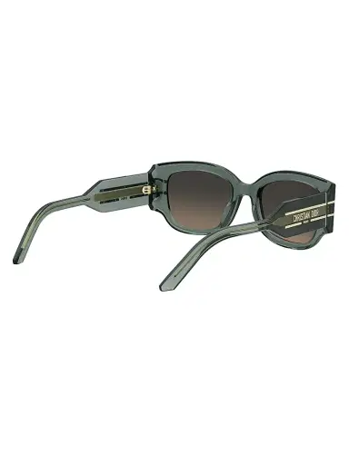 Dior Women's Signature S13I 52MM Rectangular Sunglasses - Light Green Grey | Thumbnail 6