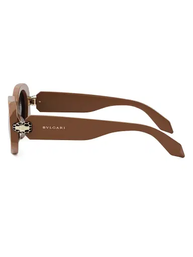 BVLGARI Women's Serpenti Forever 52MM Oval Sunglasses - Light Brown Smoke | Thumbnail 3 BVLGARI Women's Serpenti Forever 52MM Oval Sunglasses - Light Brown Smoke | Thumbnail 3