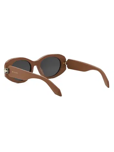 BVLGARI Women's Serpenti Forever 52MM Oval Sunglasses - Light Brown Smoke | Thumbnail 4 BVLGARI Women's Serpenti Forever 52MM Oval Sunglasses - Light Brown Smoke | Thumbnail 4