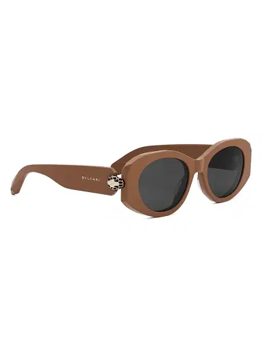 BVLGARI Women's Serpenti Forever 52MM Oval Sunglasses - Light Brown Smoke | Thumbnail 8 BVLGARI Women's Serpenti Forever 52MM Oval Sunglasses - Light Brown Smoke | Thumbnail 8