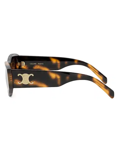 Celine Women's Triomphe 55MM Geometric Sunglasses - Blonde Havana Brown | Thumbnail 3 Celine Women's Triomphe 55MM Geometric Sunglasses - Blonde Havana Brown | Thumbnail 3