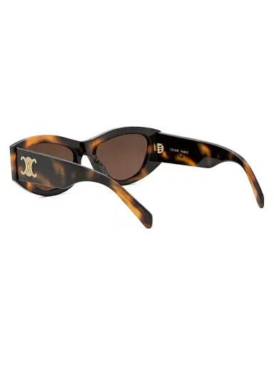 Celine Women's Triomphe 55MM Geometric Sunglasses - Blonde Havana Brown | Thumbnail 4 Celine Women's Triomphe 55MM Geometric Sunglasses - Blonde Havana Brown | Thumbnail 4