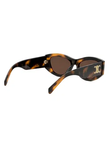 Celine Women's Triomphe 55MM Geometric Sunglasses - Blonde Havana Brown | Thumbnail 6 Celine Women's Triomphe 55MM Geometric Sunglasses - Blonde Havana Brown | Thumbnail 6