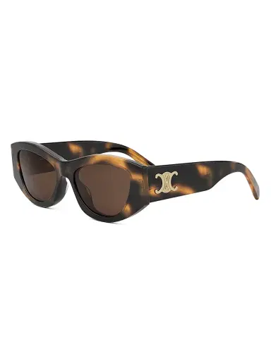Celine Women's Triomphe 55MM Geometric Sunglasses - Blonde Havana Brown | Thumbnail 1 Celine Women's Triomphe 55MM Geometric Sunglasses - Blonde Havana Brown | Thumbnail 1