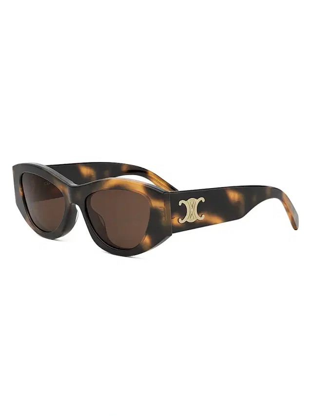 CELINE Women's Triomphe 55MM Geometric Sunglasses - Blonde Havana Brown