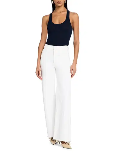 A.L.C. Women's Iris Rib-Knit Tank - Navy - Size XL | Thumbnail 2