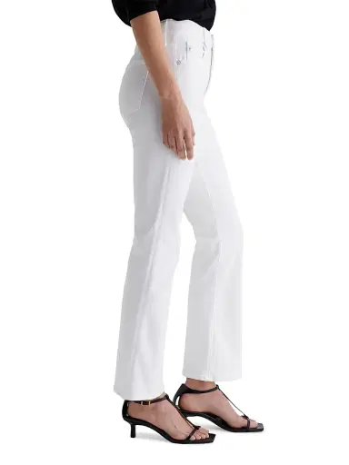 AG Jeans Women's Farrah Boot Crop Pants - Gallery White - Size 31 | Thumbnail 3