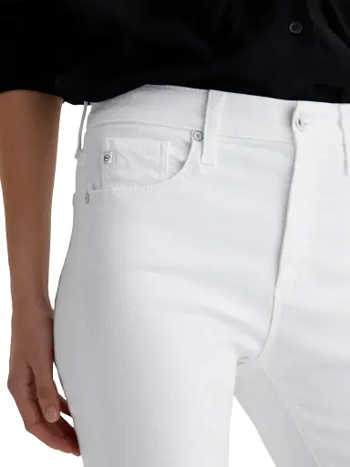AG Jeans Women's Farrah Boot Crop Pants - Gallery White - Size 31 | Thumbnail 6