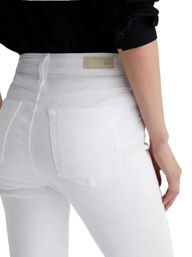 AG Jeans Women's Farrah Boot Crop Pants - Gallery White - Size 31 | Thumbnail 7