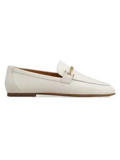 Tod's Women's Barretta Leather Loafers | Thumbnail 1 Tod's Women's Barretta Leather Loafers | Thumbnail 1