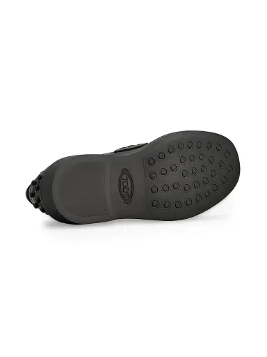 Tod's Women's Logo-Detailed Leather Penny Loafers - Nero - Size 12 | Thumbnail 4 Tod's Women's Logo-Detailed Leather Penny Loafers - Nero - Size 12 | Thumbnail 4