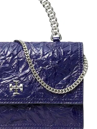 Tory Burch Women's Mini Kira Deconstructed Leather Top Handle Bag - Ballpoint Blue | Thumbnail 5 Tory Burch Women's Mini Kira Deconstructed Leather Top Handle Bag - Ballpoint Blue | Thumbnail 5