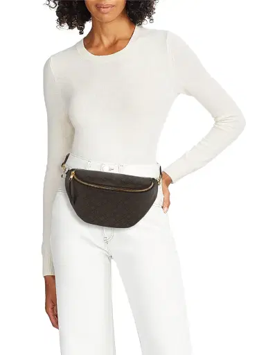 Tory Burch Women's T Mono Canvas Belt Bag - French Press | Thumbnail 2 Tory Burch Women's T Mono Canvas Belt Bag - French Press | Thumbnail 2