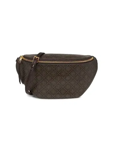 Tory Burch Women's T Mono Canvas Belt Bag - French Press | Thumbnail 1 Tory Burch Women's T Mono Canvas Belt Bag - French Press | Thumbnail 1