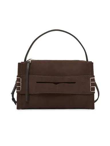 JW Anderson Women's Loafer Leather Top Handle Bag - Brown | Thumbnail 1 JW Anderson Women's Loafer Leather Top Handle Bag - Brown | Thumbnail 1