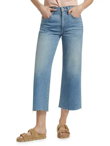 SLVRLAKE Women's Walker Crop High-Rise Jeans - California Dream | Thumbnail 3