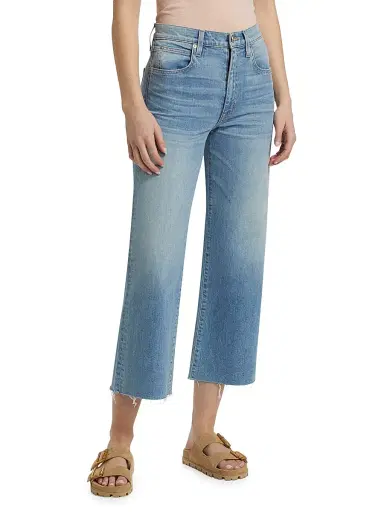 SLVRLAKE Women's Walker Crop High-Rise Jeans - California Dream | Thumbnail 4