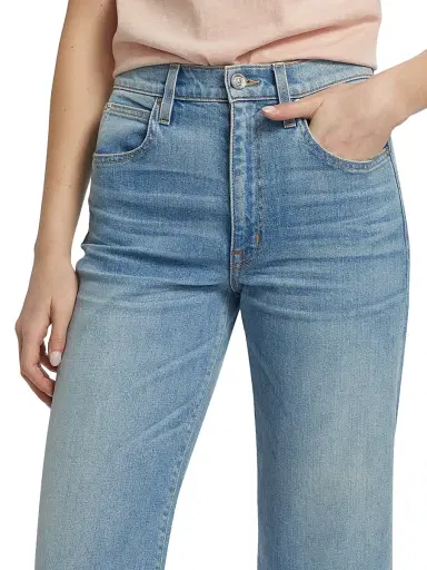 SLVRLAKE Women's Walker Crop High-Rise Jeans - California Dream | Thumbnail 6
